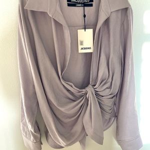 Jacquemus Bahia Top (grey-lilac)